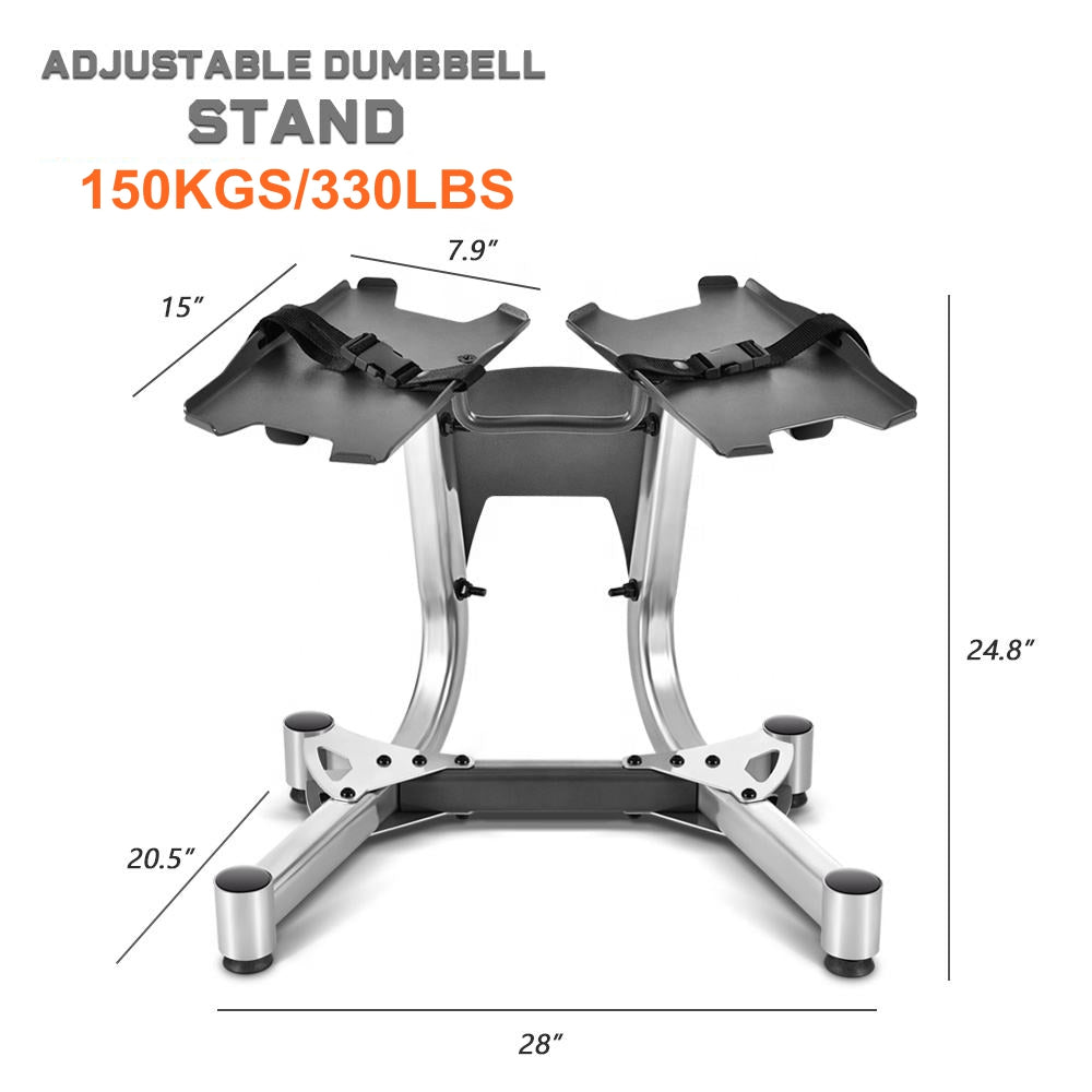 COOLBABY Adjustable Dumbell Rack,with Wheels 330LBS Dumbbell Rack,Dumbbell Stand for Home GYM,Black - COOLBABY