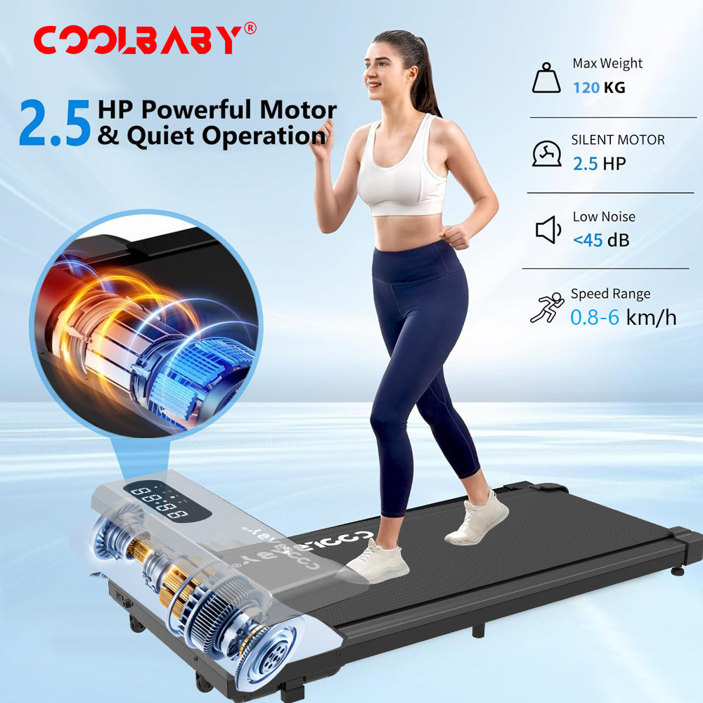 Walking Pad, Walking Pad Treadmill 265 lb Capacity，3 in 1 Portable Under Desk Treadmill for Home and Office with Remote Control, LED Display