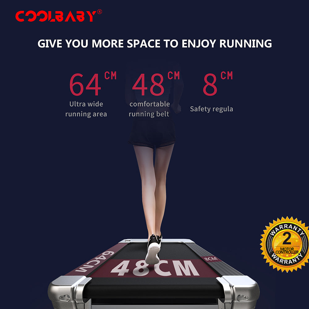 Fitness PBJ22 (4HP Peak) Motorised Treadmill for Home Use 10.1"Color Screen, With Wifi | Speed Range1-15 Km - COOLBABY