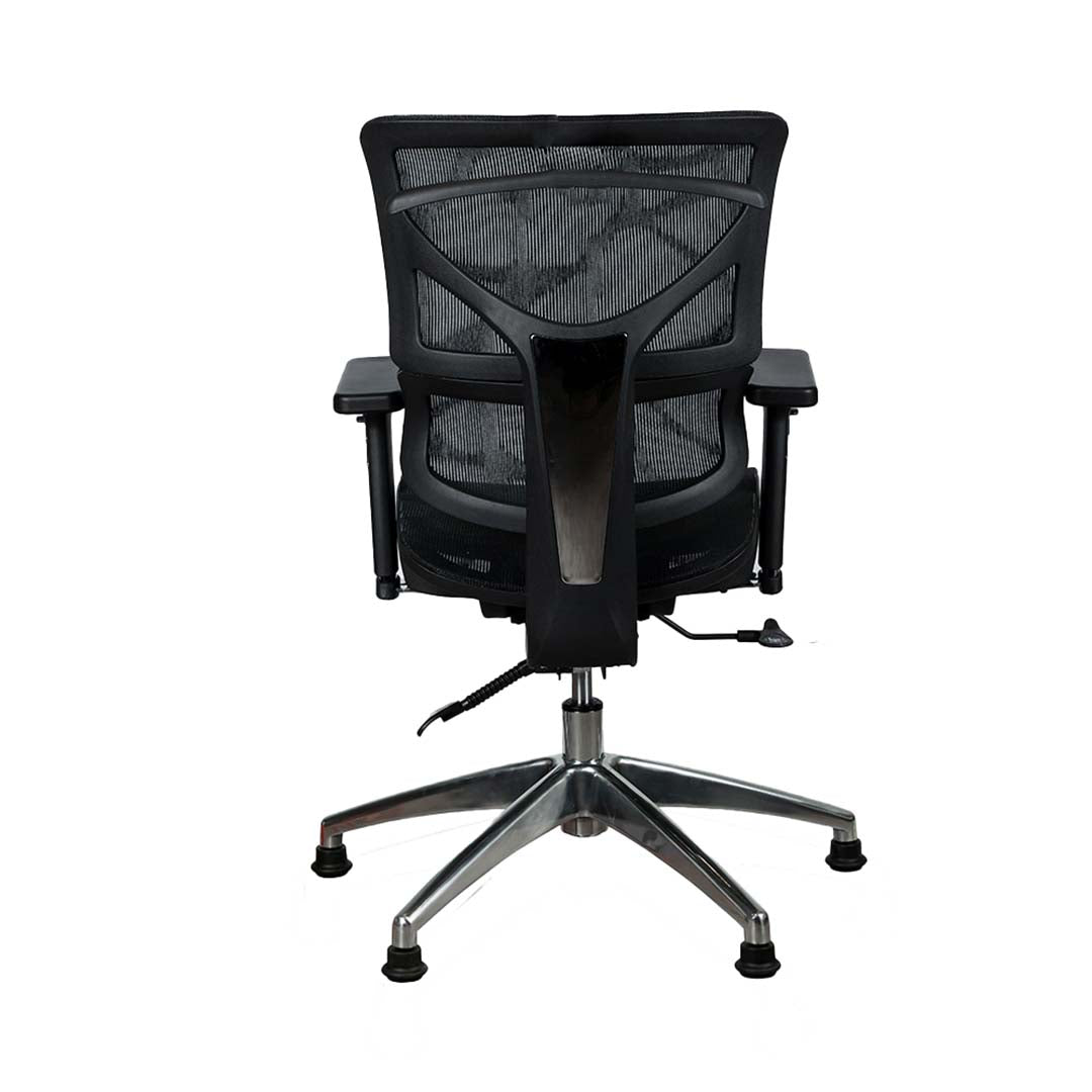 COOLBABY YS-1827 C Office Visitor Chair – Ergonomic Mesh Back, Lumbar Support, and Adjustable Armrests - COOLBABY