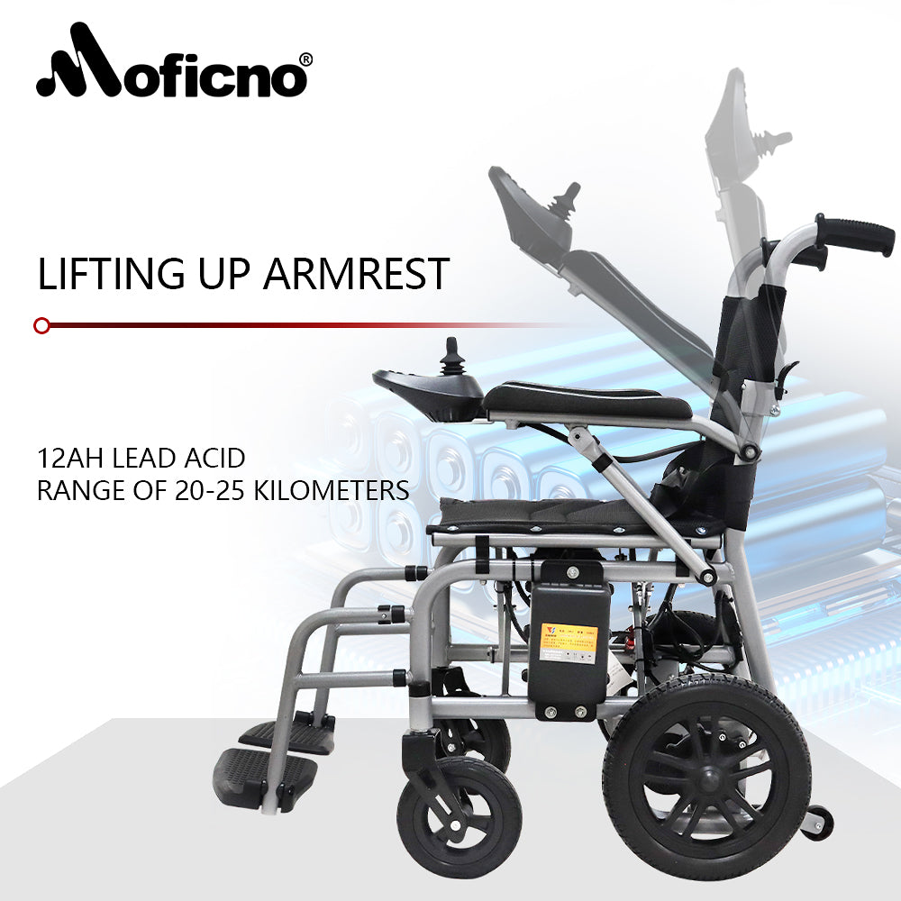Lightweight Foldable Electric Wheelchairs for Seniors - 2x200W Motor Power Electric Wheelchair - COOLBABY