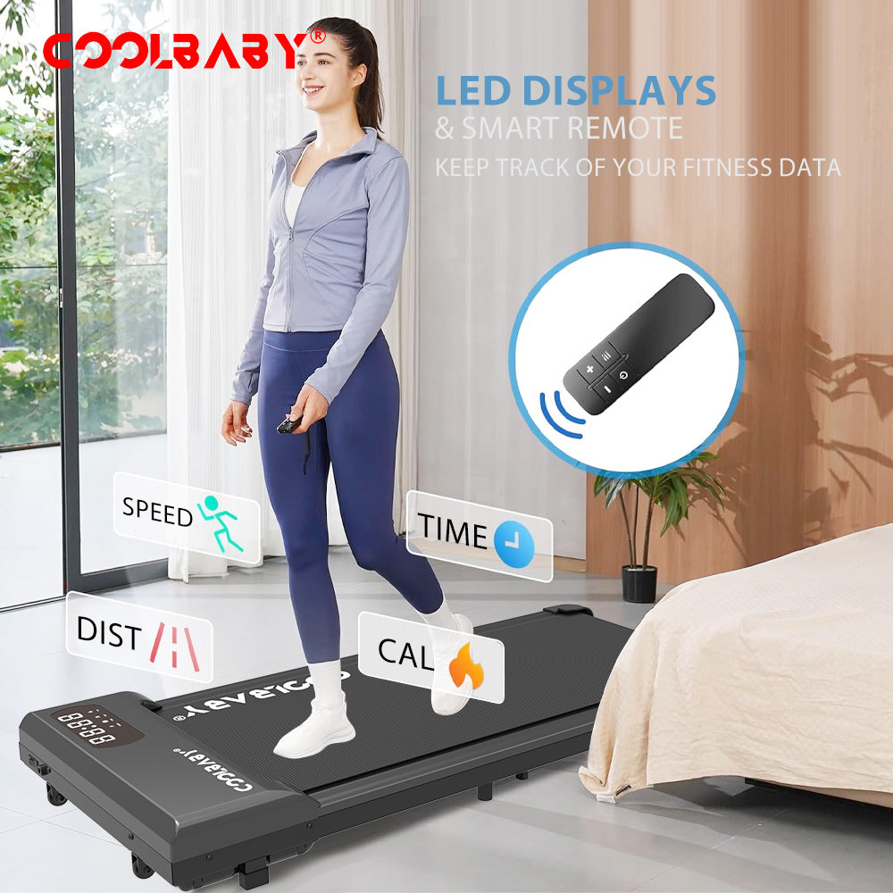 Walking Pad, Walking Pad Treadmill 265 lb Capacity，3 in 1 Portable Under Desk Treadmill for Home and Office with Remote Control, LED Display