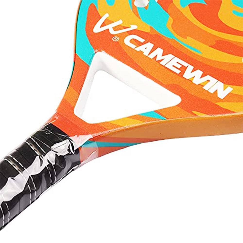 COOLBABY Beach Tennis Paddle Racket Pop Tennis Paddle Racquets Carbon Fiber Grit Surface with EVA Memory Foam Core Padel Racket - COOL BABY