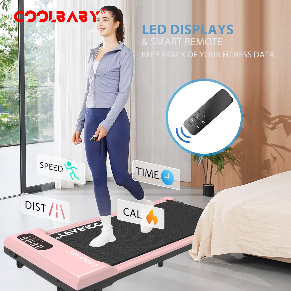 Walking Pad, Walking Pad Treadmill 265 lb Capacity，3 in 1 Portable Under Desk Treadmill for Home and Office with Remote Control, LED Display