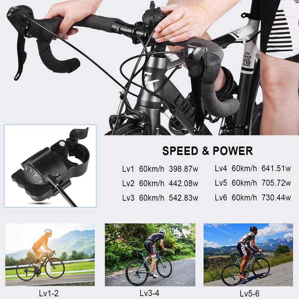 COOLBABY Bike Trainer, Magnetic Bicycle Stationary Stand for Indoor Exercise Riding, 24-28" Bike,Quick-Release, 6 Resistance Setting - COOL BABY