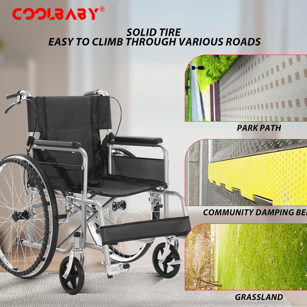COOLBABY QBLY03 Portable Wheelchair Standard Manual wheelchairs Small