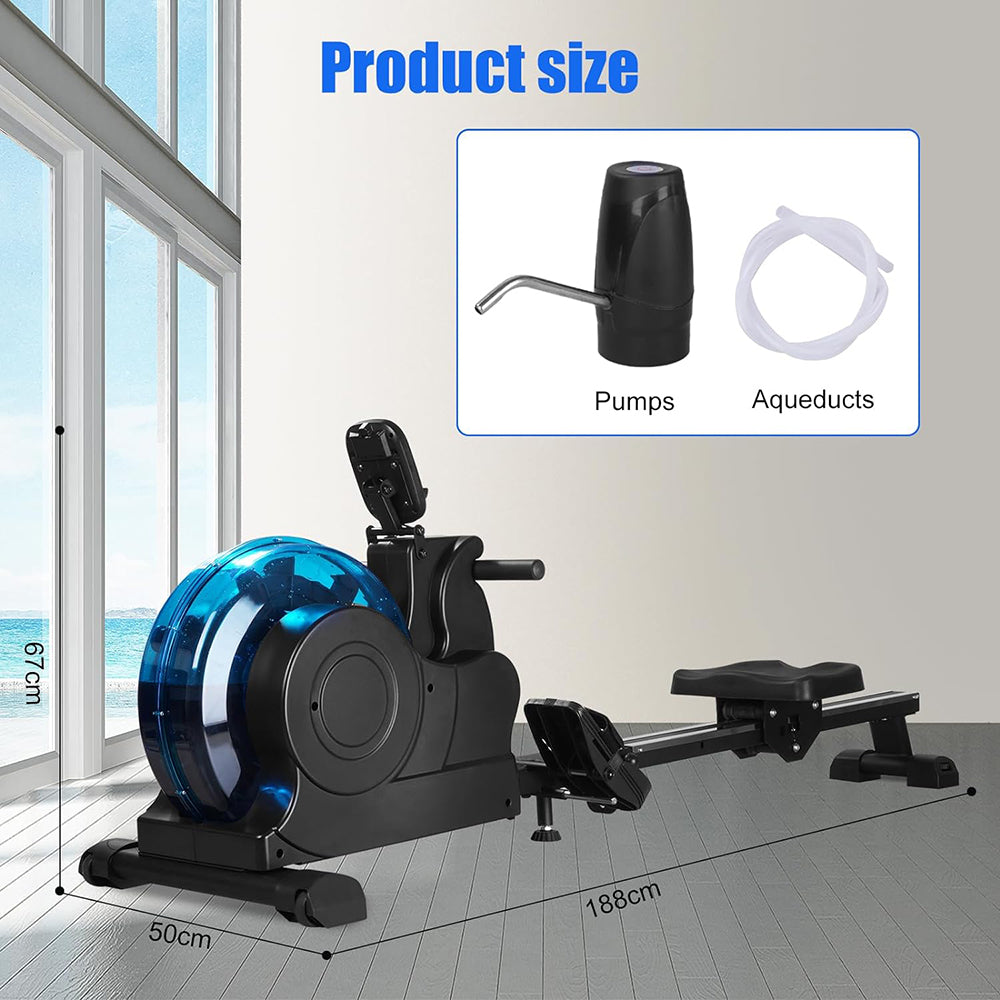 COOLBABY Water Rowing Machine,Sports Foldable Rowing Machine,Rowing Machine for Home Office,Max Load 110 KG - COOLBABY