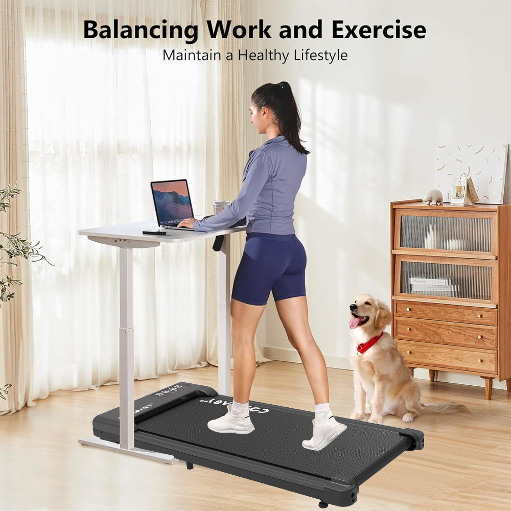 Walking Pad, Walking Pad Treadmill 265 lb Capacity，3 in 1 Portable Under Desk Treadmill for Home and Office with Remote Control, LED Display