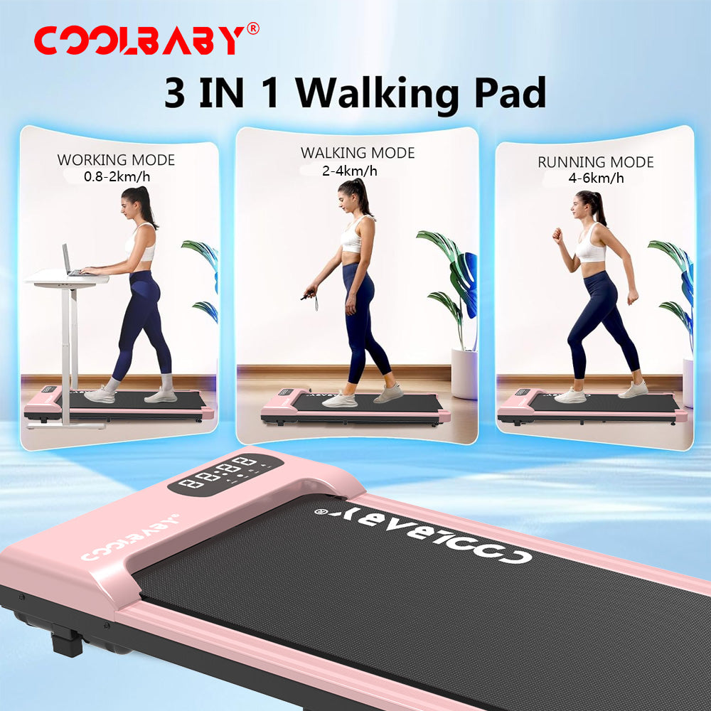 Walking Pad, Walking Pad Treadmill 265 lb Capacity，3 in 1 Portable Under Desk Treadmill for Home and Office with Remote Control, LED Display