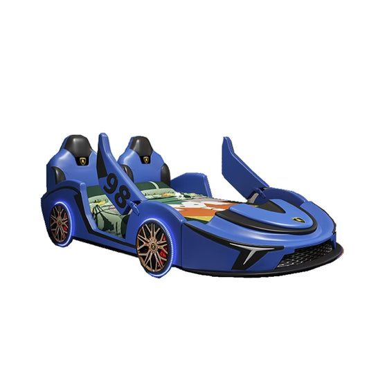 COOLBABY ZLJ1129 Children's Bed Boys Bed Car Style Single Bed - COOLBABY