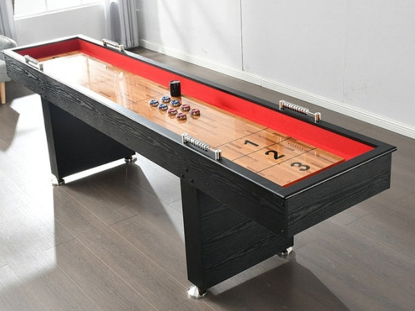 9ft Shuffleboard Table | MDF Surface Black PVC Finish Indoor Game Table