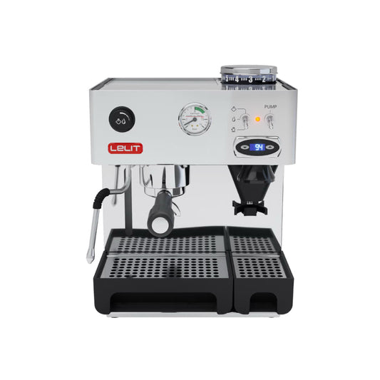 Lelit Anita Espresso Machine – Built‑In Grinder, PID Temperature Control, LELIT57 Group, Stainless Steel – Compact Home Barista Espresso Maker - COOLBABY
