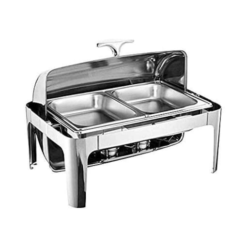 Efficient Dual Oblong Food Warmer, 9L, Silver - COOLBABY