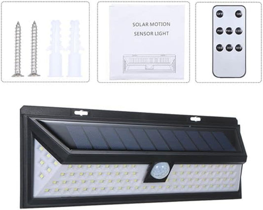 COOLBABY NEW-YYAG151 90 Led Wall Light Solar-Powered Motion Sensor Light - COOLBABY