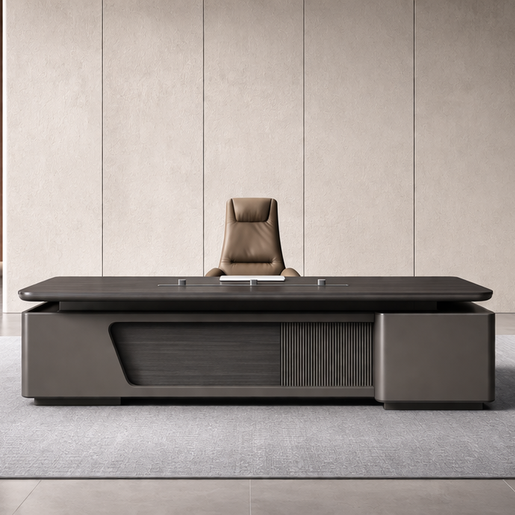 ZY‑320‑T Executive Office Desk – 320 × 220 cm Modern Leadership Workstation