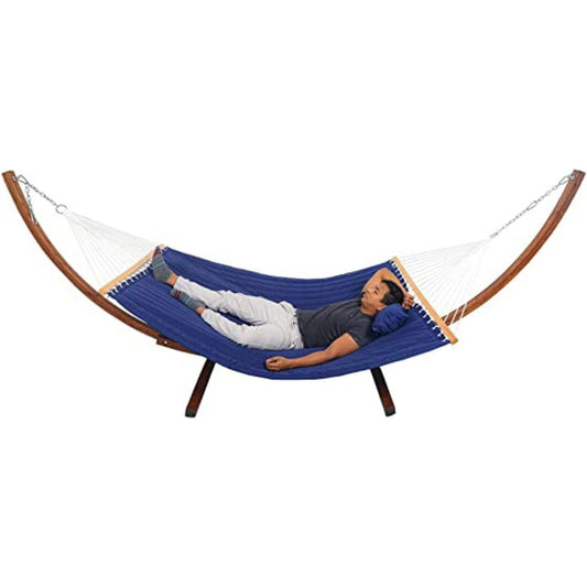 Yatai Hammock with Wooden Stand Indoor Swing - Blue - COOLBABY