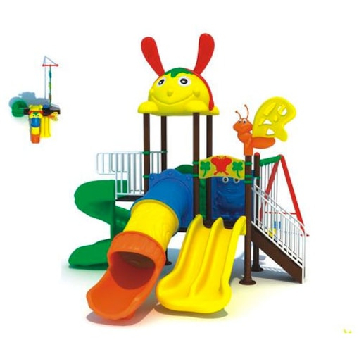 Galb Toys Outdoor Garden Playground Set with Big Pipe, Big 3 Seater Swing Big Slide For Children's, provides tons of fun and adventure Model 1207 - COOLBABY