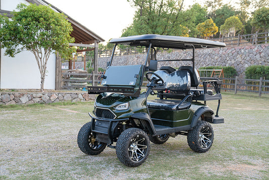 COOLBABY Ultimate Off-Road FA2+2 Golf Cart Elegance: Armored Protection, Luxury Seating, and High-Tech Features - COOLBABY