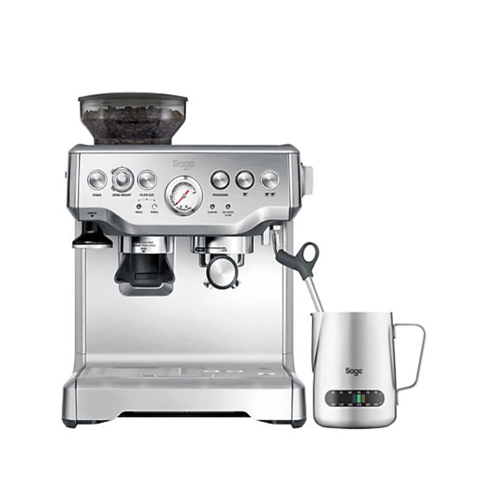 Sage The Barista Express – Espresso Machine with Integrated Grinder, PID Temperature Control, Manual Milk Texturing & 16 Grind Settingsz - COOLBABY