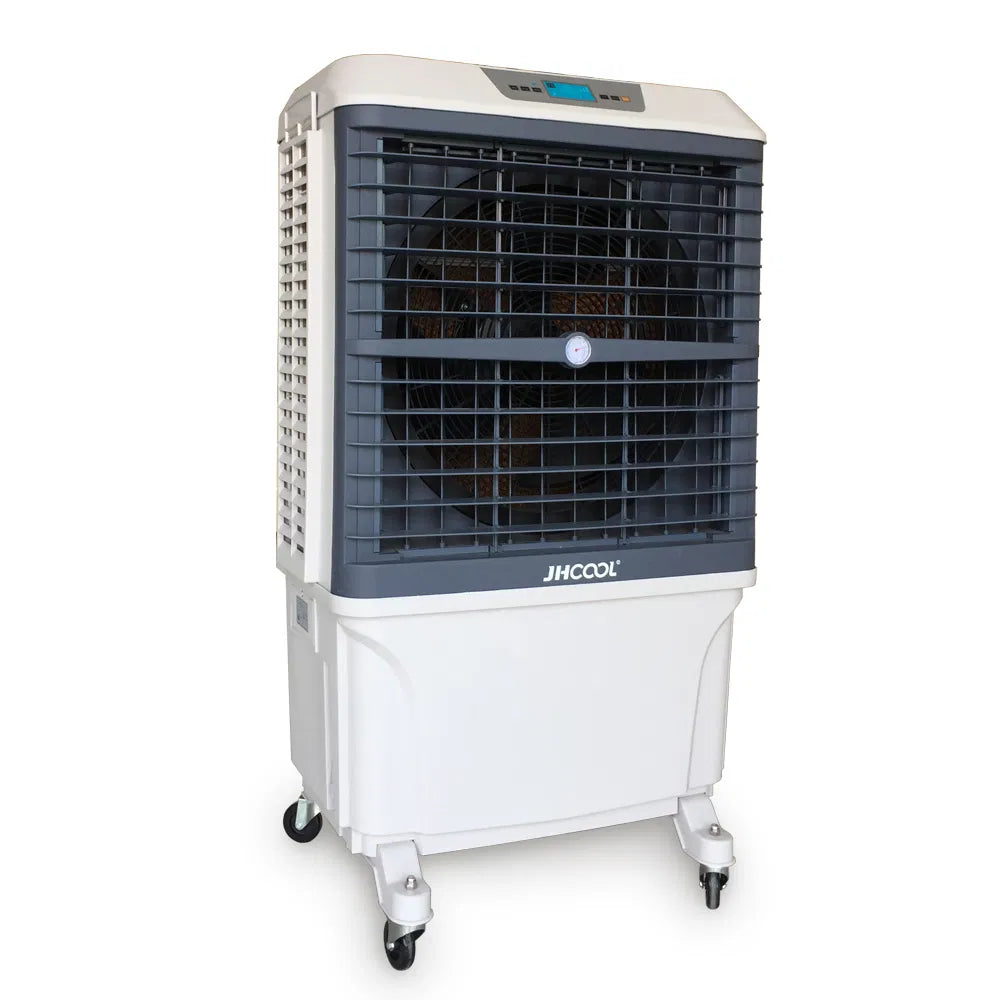 Portable Room Air Cooler with 20L+ Water Tank – Mini Evaporative Cooling Fan, LED Control, Remote, Low‑Noise Operation, 8000 CMH Airflow, Office & Home Use - COOLBABY
