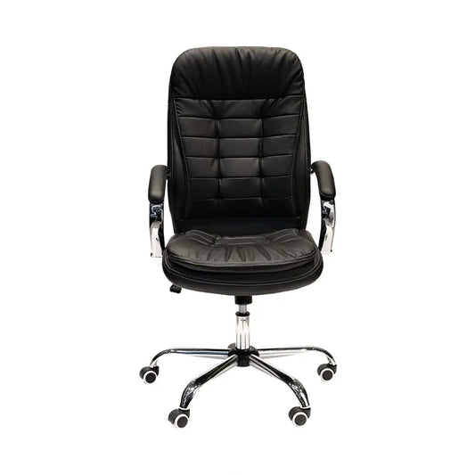 Low Back Office Chair – 1121HA Ergonomic PU Leather Chair (Black)
