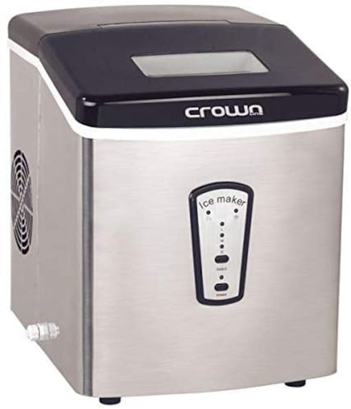 Crownline Stainless Steel Ice Maker, Silver [Mzb-12E] - COOLBABY