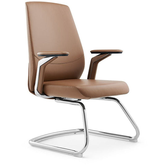 Huimei Office Visitor Chair, Brown, GW-1802-C - COOLBABY