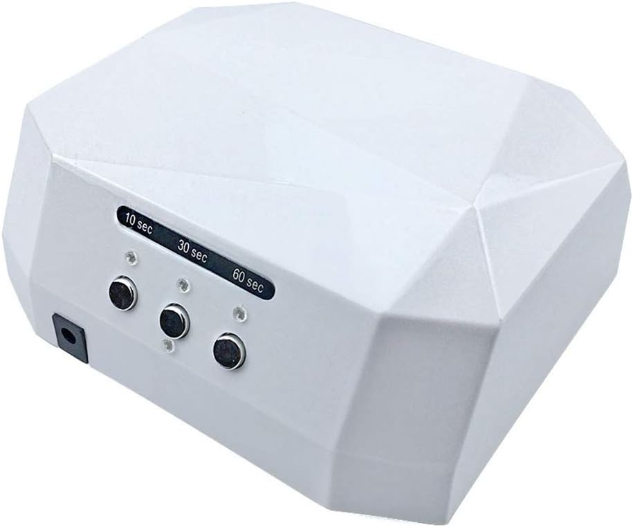 COOLBABY sz257-waa Diamond Shape Portable Nail Art Dryer Machine White - COOLBABY