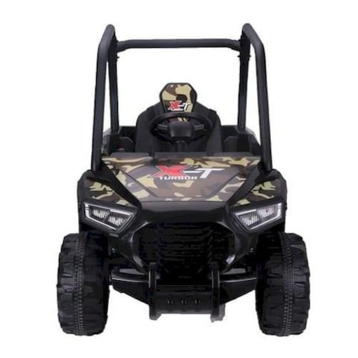 Rbwtoys Kids ATV Ride On Car with Rubber Wheel, Camo Brown - COOLBABY