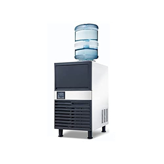 Commercial Stainless Steel Ice Maker – 55kg/24h Production, 18kg Storage, Dual Water Inlet, 360W Heavy‑Duty Ice Machine - COOLBABY