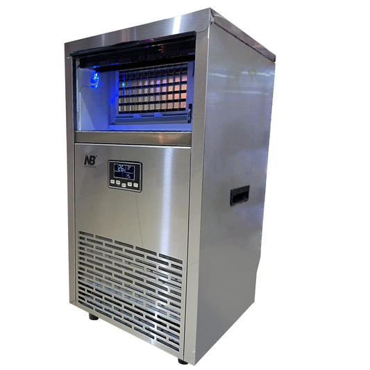 NB Stainless Steel Freestanding Commercial Ice Maker with Self Clean - COOLBABY