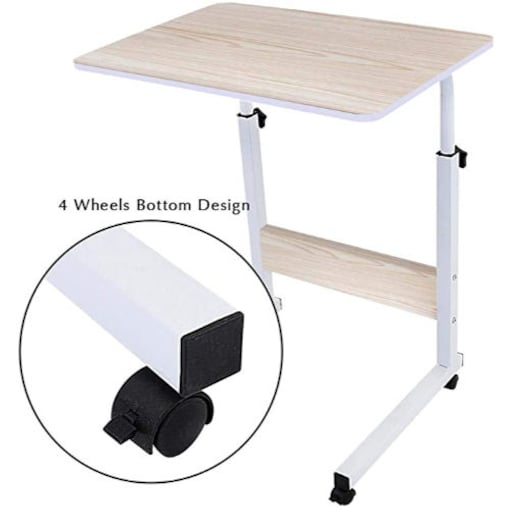 Rziioo Adjustable Stand Desk Cart Tray Side Table, 60cm - COOLBABY