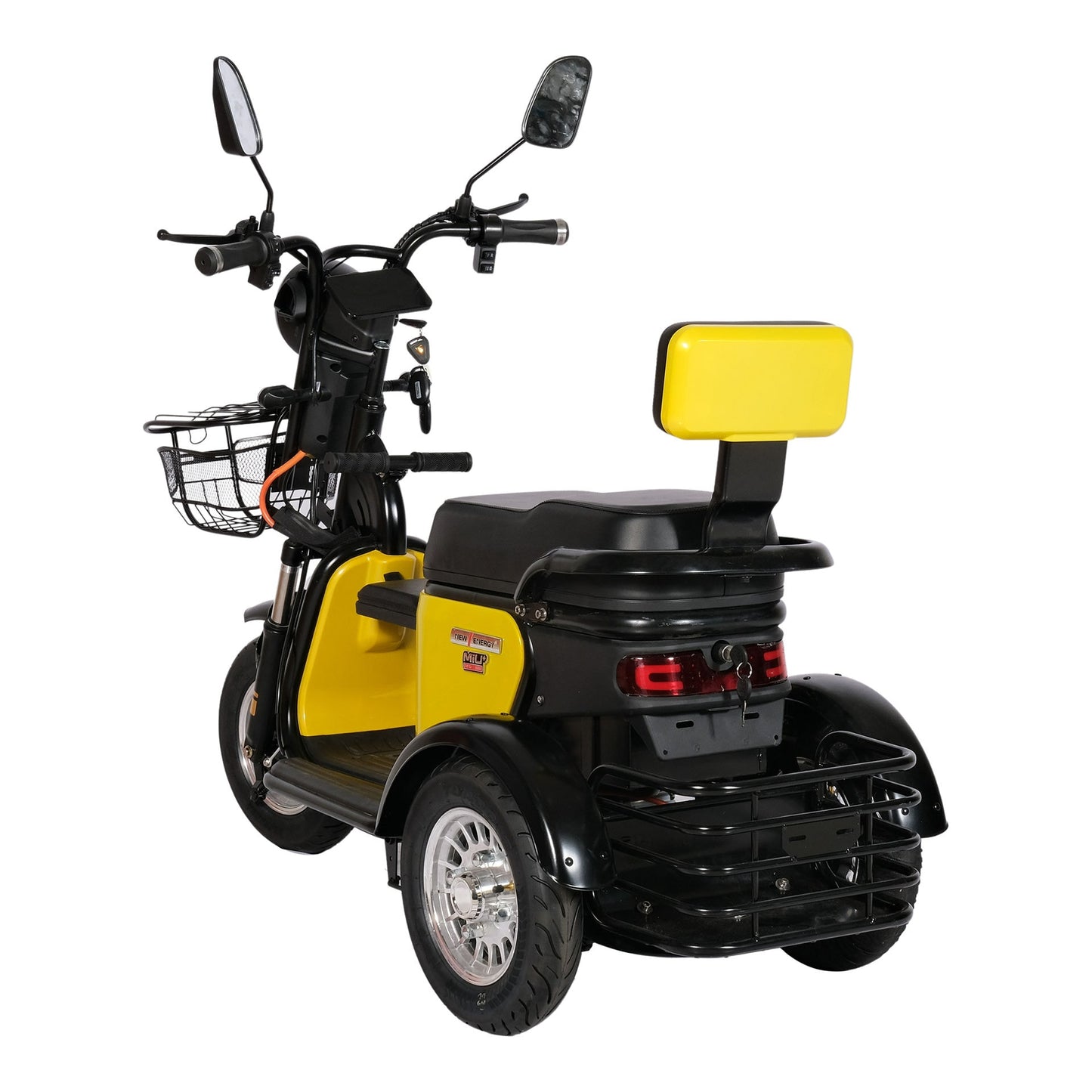 Chenxn 3 Wheel Electric Scooter Bike, 600W, Yellow - COOLBABY