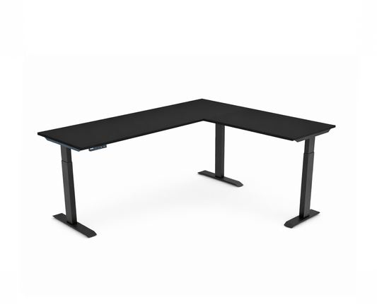 Elevate L‑Desk Shape – Smart Height‑Adjustable L‑Shaped Workstation with Memory Control