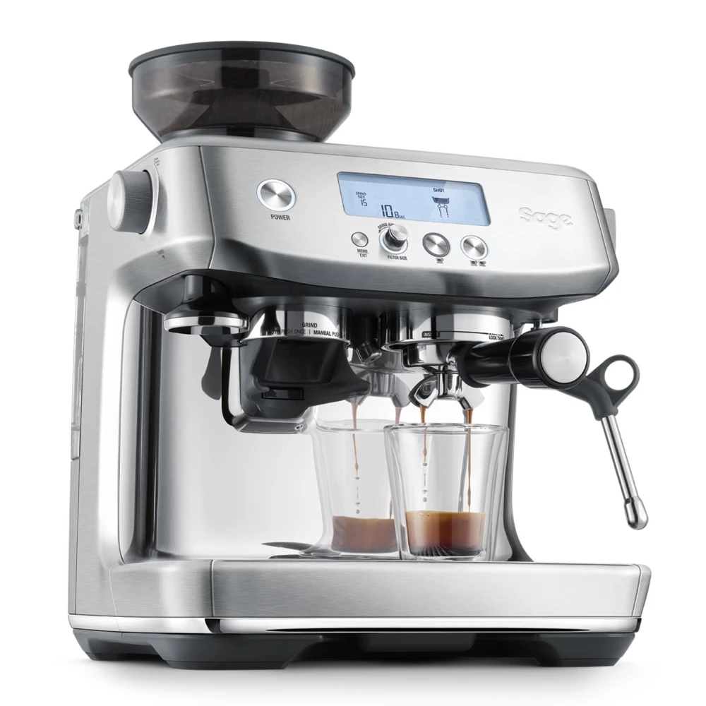 Sage The Barista Pro – Espresso Machine with ThermoJet Heating, Integrated Grinder, PID Control & 30 Grind Settings - COOLBABY