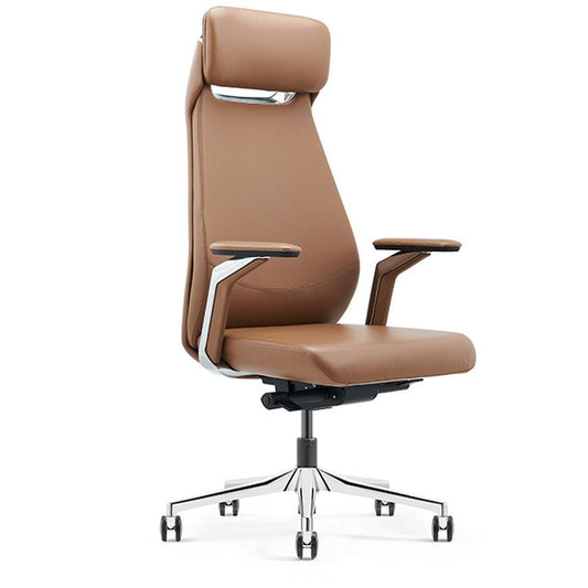 Huimei High Back Office Chair, Brown, GW-1802-A - COOLBABY
