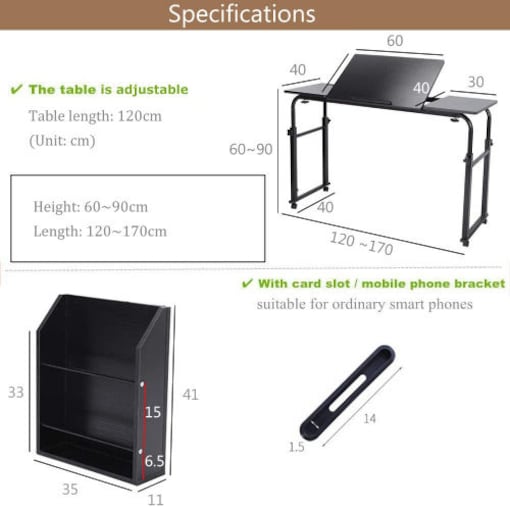 Adjustable Height Computer and Laptop Table - COOLBABY