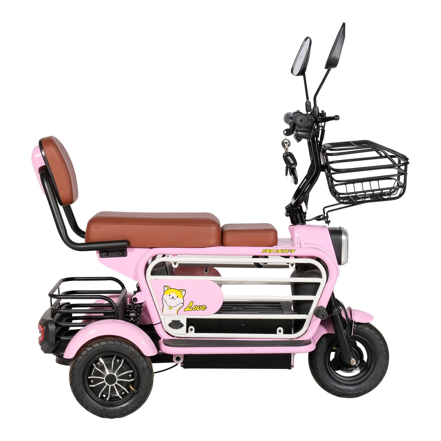 Chenxn 3 Wheel Electric Scooter Bike, 500W, Pink - COOLBABY