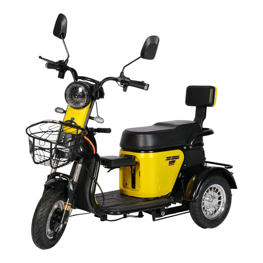 Chenxn 3 Wheel Electric Scooter Bike, 600W, Yellow - COOLBABY
