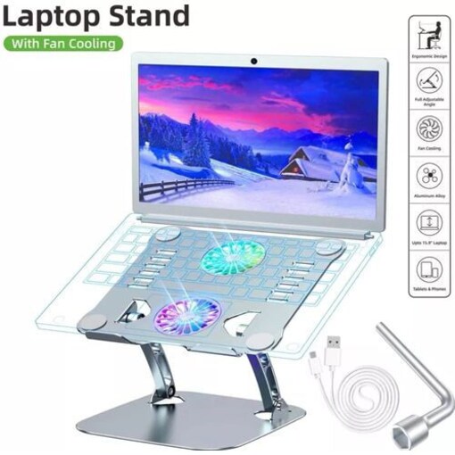 Aluminum Alloy Cooling & Foldling Computer Stand - COOLBABY