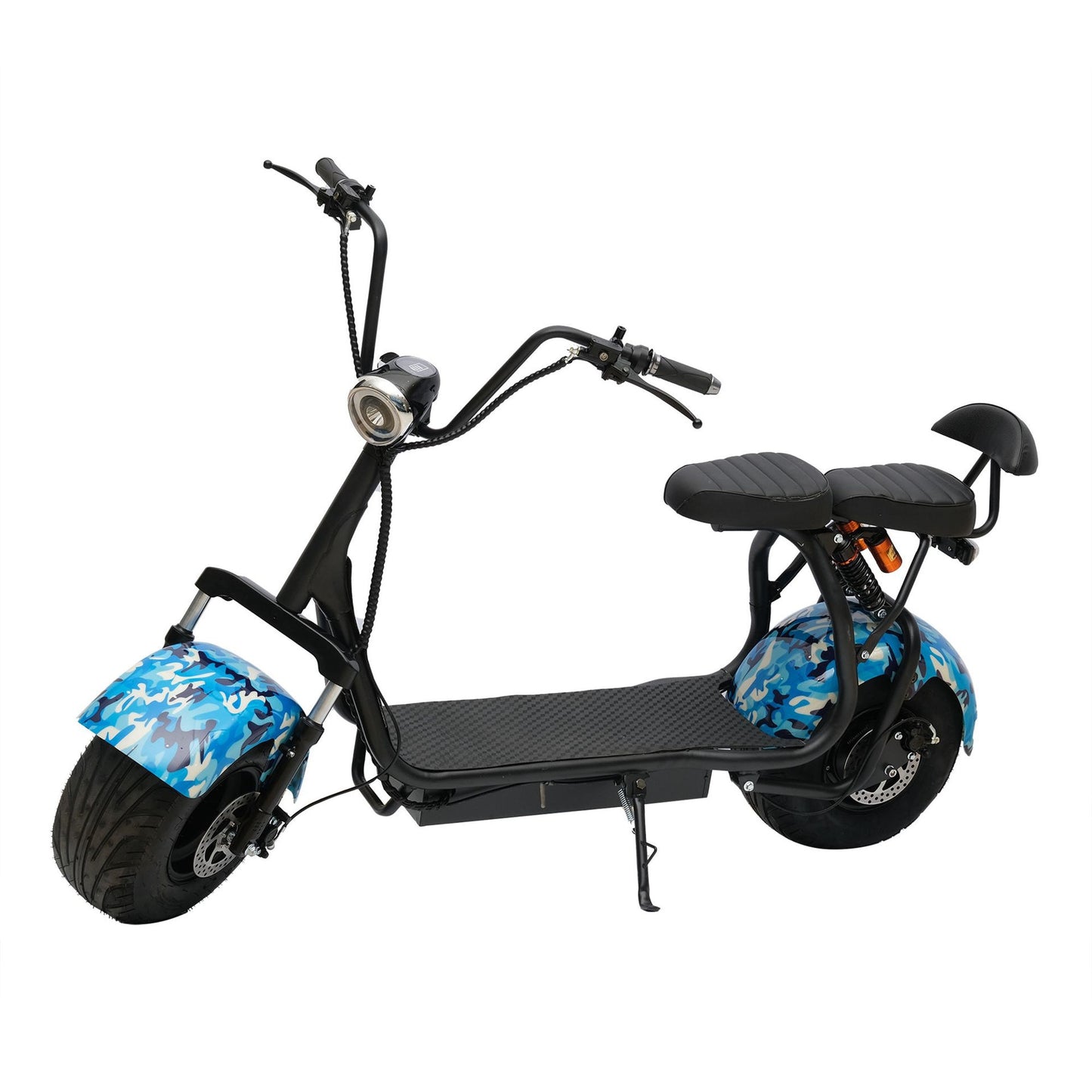 Chenxn Mini Harley Electric Bike, Blue - COOLBABY