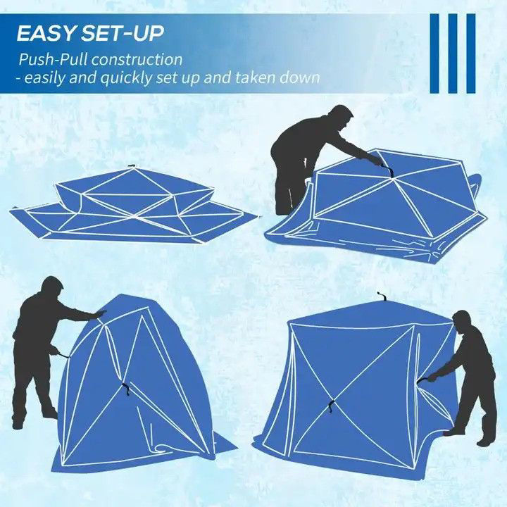 Four-season Camping Tent with Top Cover, Big - COOLBABY