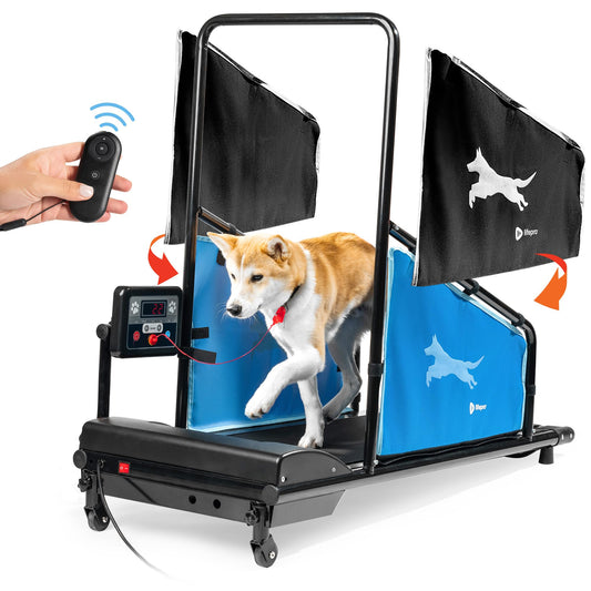 PawRunner Dog Treadmill – Indoor Dog Running Machine for Small & Medium Dogs up to 130 lbs, Quiet Pet Treadmill with Remote Control & Safety Features