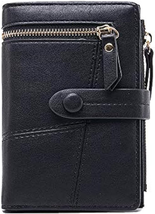 COOLBABY Leather Wallet Black - COOLBABY