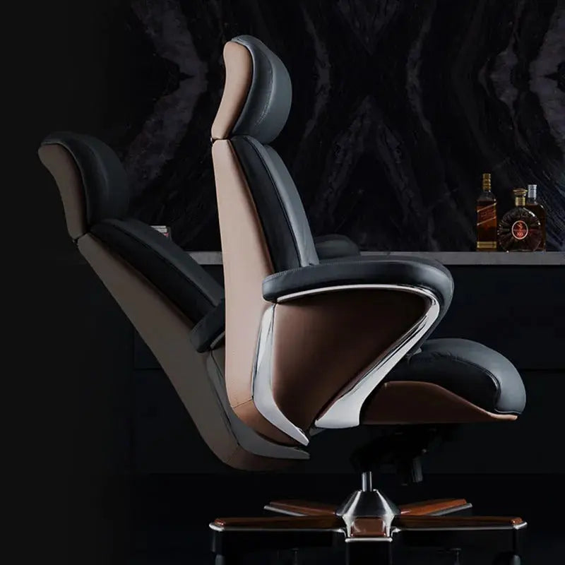 Highback Executive Office Chair – 1605A Premium Leather Ergonomic Chair