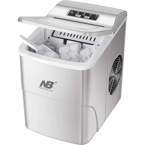 Mini Ice Maker Machine with Durable Compressors - Silver - COOLBABY