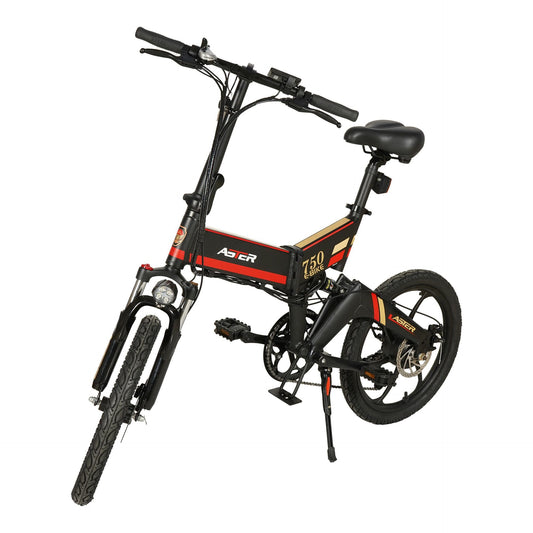 Aster Electric Multi-purpose Bicycle with 7 Gear, 20 Inch - Red & Black - COOLBABY