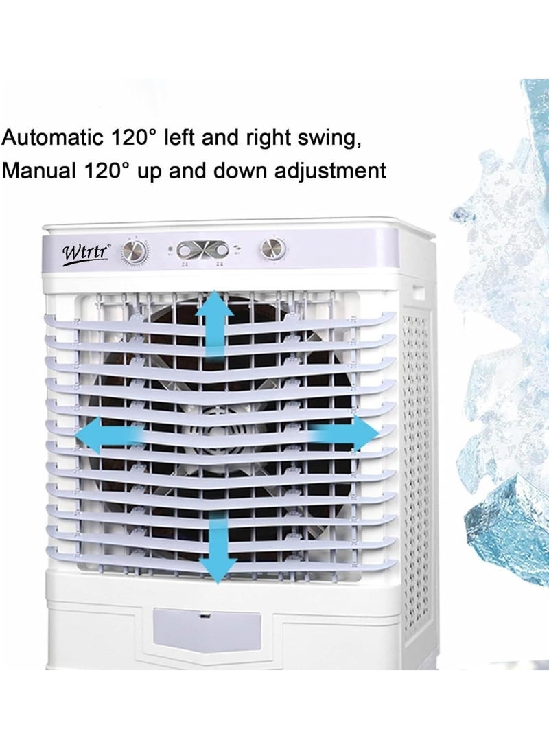 100L Heavy‑Duty Industrial Air Cooler – 3‑in‑1 Evaporative Cooling Fan, 3 Wind Speeds, LED Control, Portable Indoor/Outdoor Air Conditioning System, Floor‑Standing Home Cooler - COOLBABY