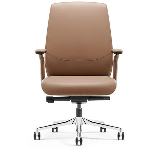Huimei Low Back Office Chair, Brown, GW-1802-B - COOLBABY