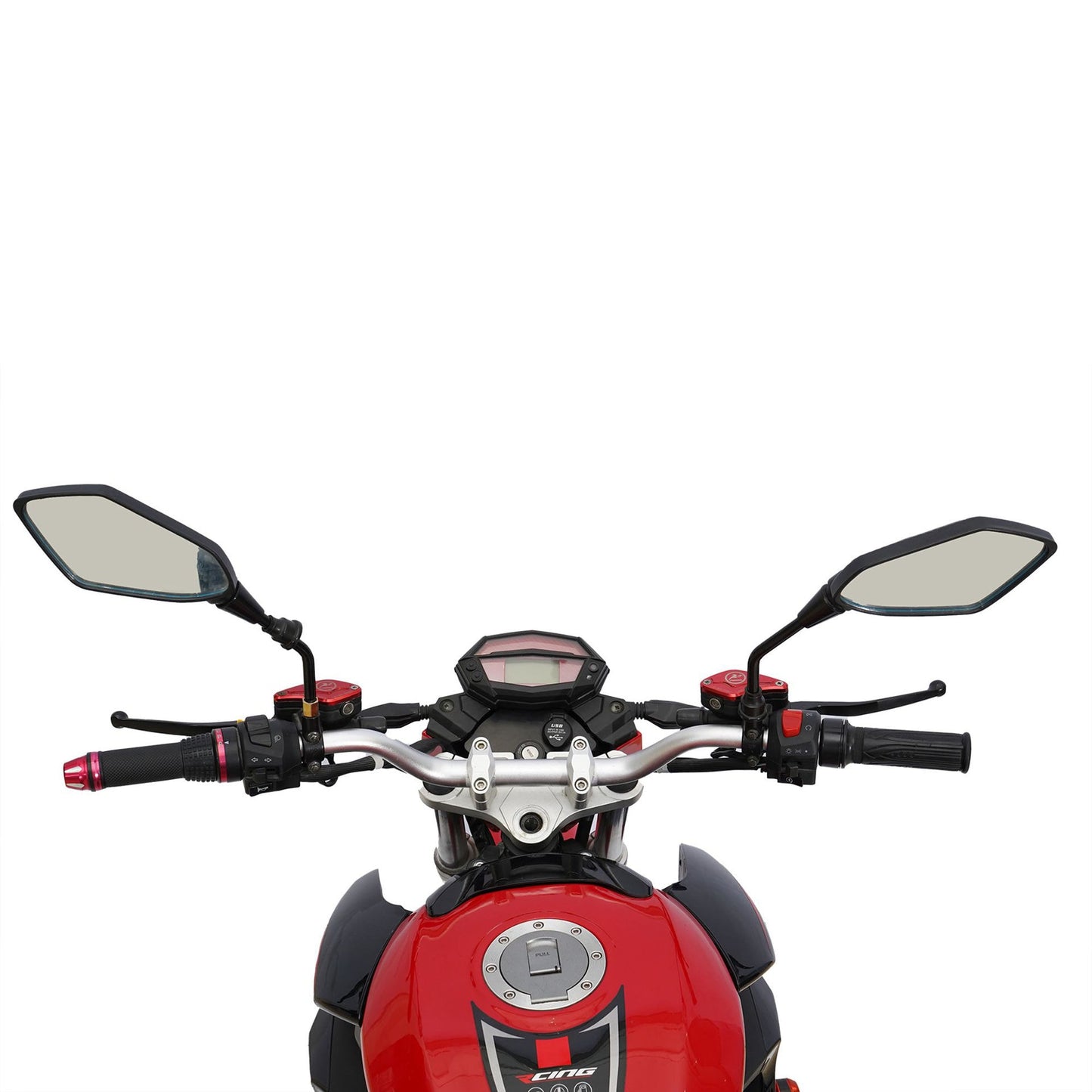 Chenxn Racing Electric Bike Z1000 with Rechargeable Battery, Red & Black - COOLBABY